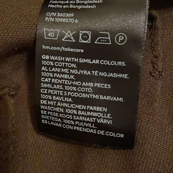 H&M wide leg cargo pants New size 6 - Picture 4 of 7